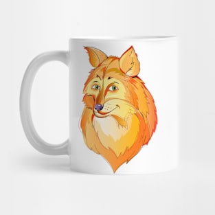 Cute sly foxes head Mug